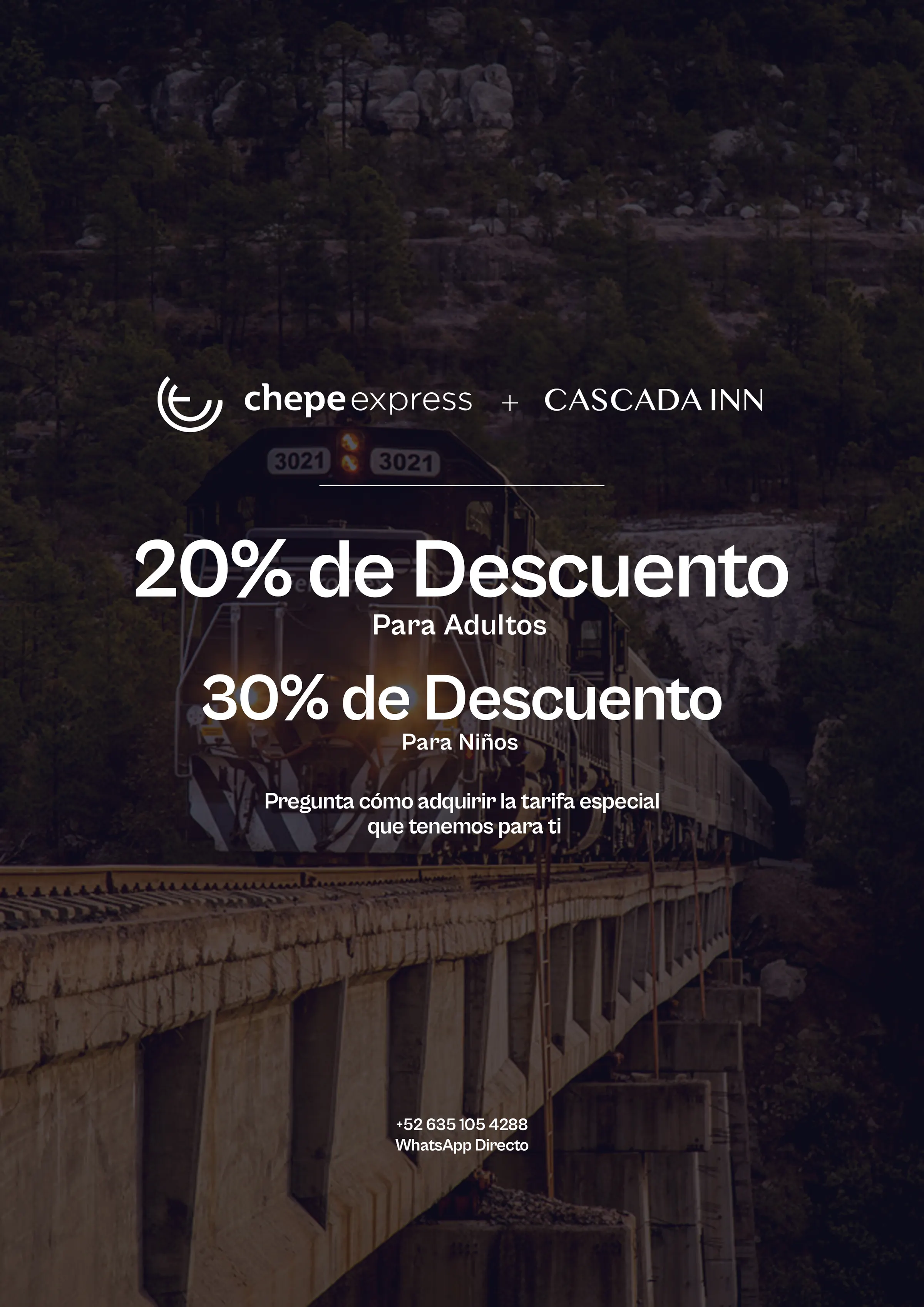 Promoción de reserva anticipada para vacaciones de verano en Creel